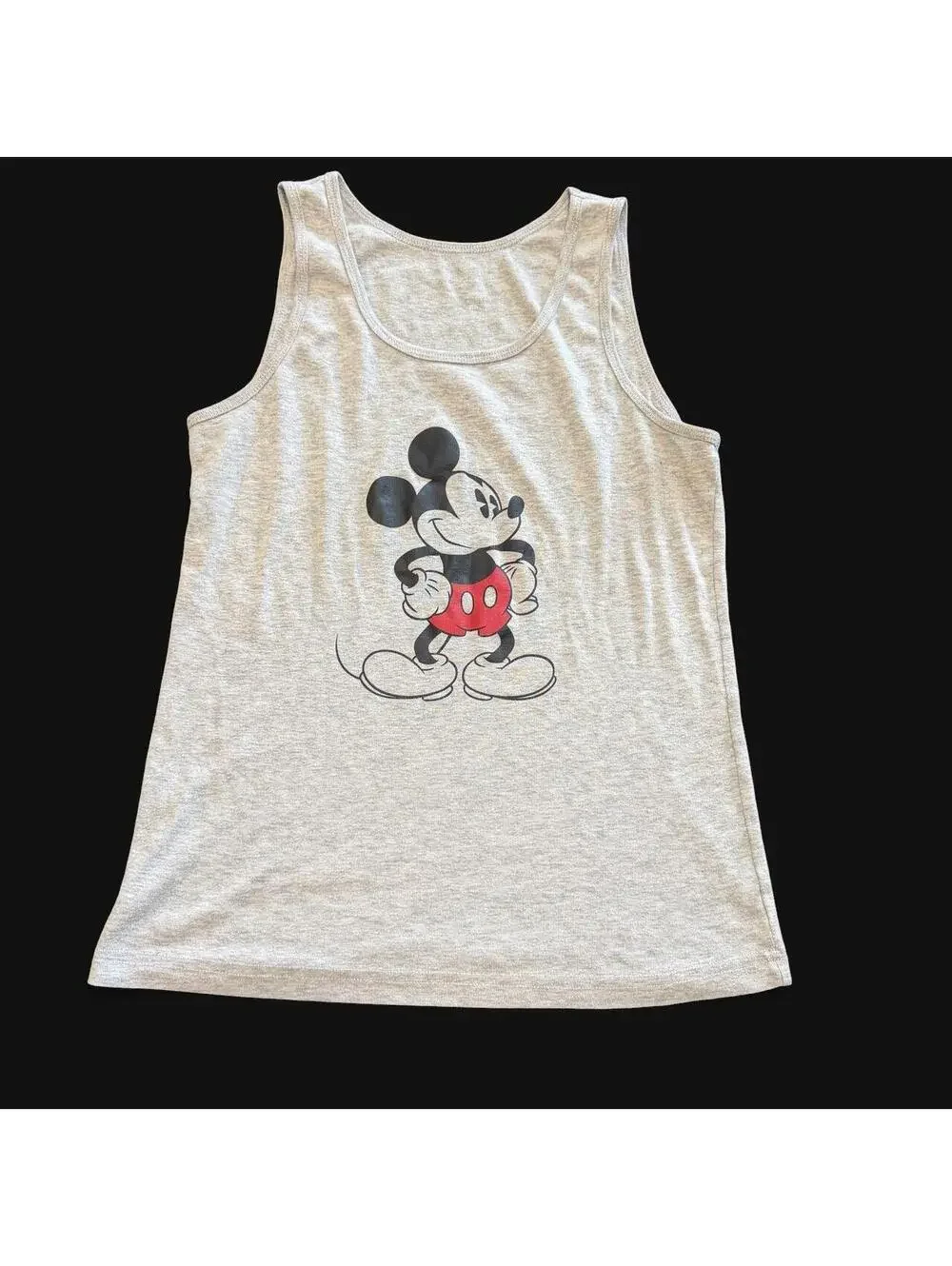 Mickey Mouse Sleep Tank Top Gray Disney Pajama Shirt